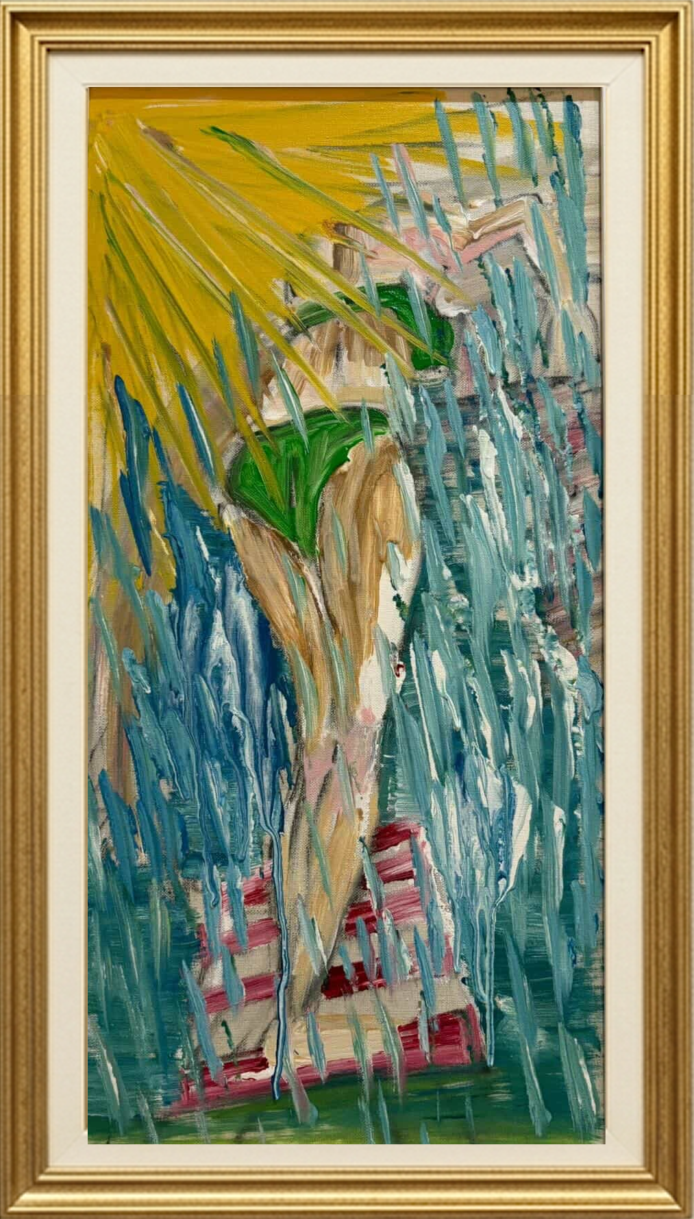 Figure in water — painting by Daniela �Roli�!